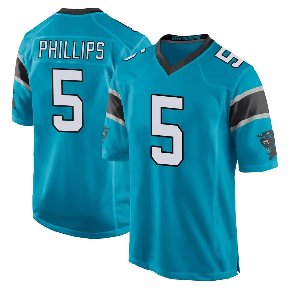 Kooe C.Panthers #5 Jaelan Phillips Player Blue Game Stitched Jerseys