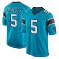 Kooe C.Panthers #5 Jaelan Phillips Player Blue Game Stitched Jerseys
