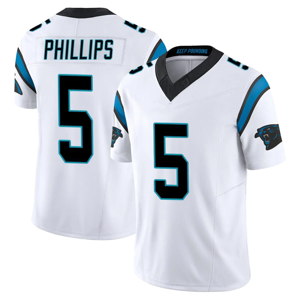 Kooe C.Panthers #5 Jaelan Phillips Player White Vapor F.U.S.E. Limited Home Game Stitched Jerseys
