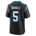Kooe C.Panthers #5 Rico Dowdle Player Black Home Game Stitched Jerseys