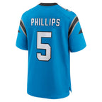 Kooe C.Panthers #5 Rico Dowdle Player Blue Home Game Stitched Jerseys