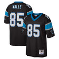 Kooe C.Panthers #85 Wesley Walls Player Black Mitchell & Ness Legacy Replica Stitched Jerseys
