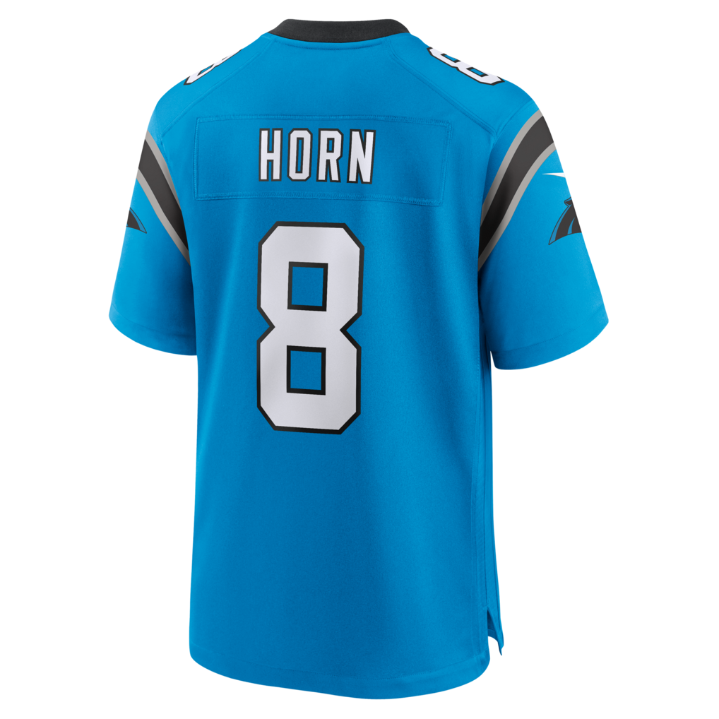Kooe C.Panthers #8 Jaycee Horn Blue Alternate Game Stitched Jerseys