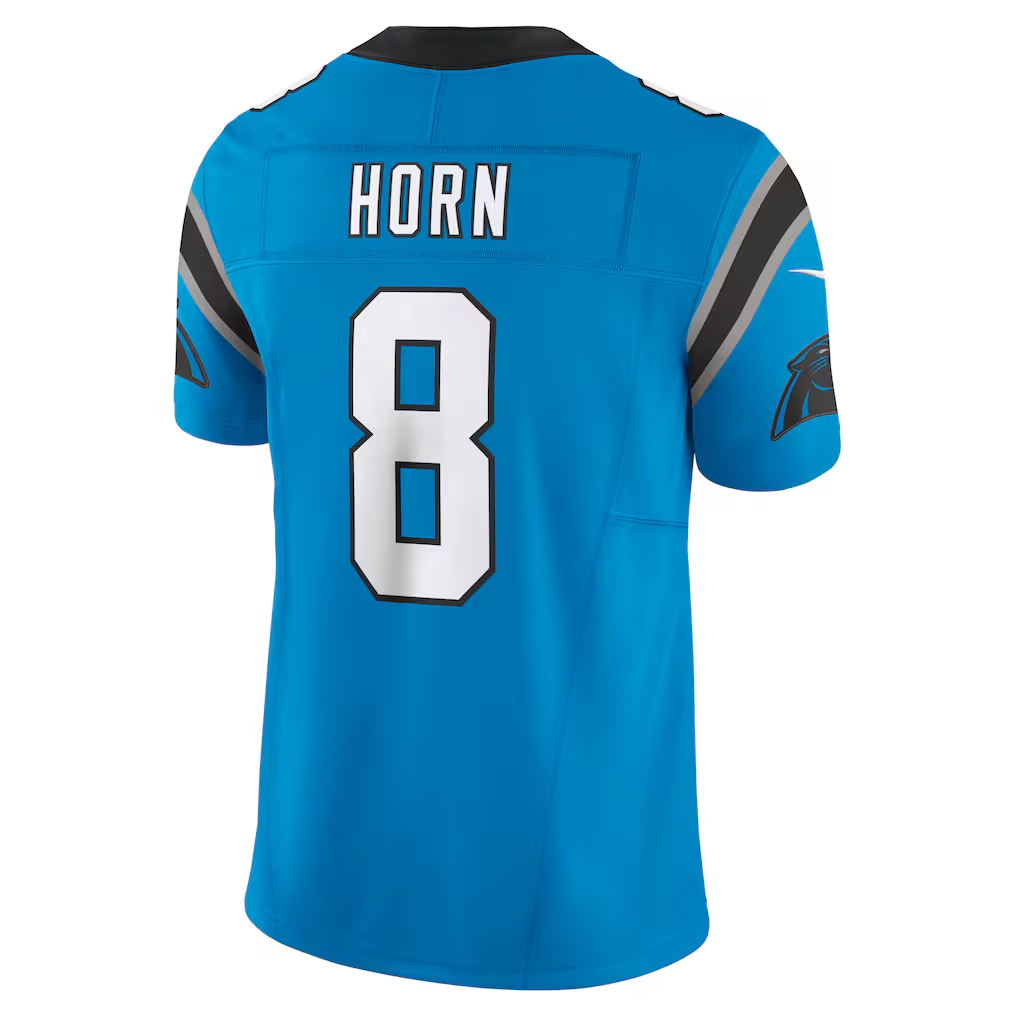 Kooe C.Panthers #8 Jaycee Horn Blue Vapor F.U.S.E. Limited Stitched Jerseys