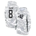 Kooe C.Panthers #8 Jaycee Horn Player Arctic Camo Salute to Service Hoodies Stitched Jerseys