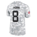 Kooe C.Panthers #8 Jaycee Horn Player Arctic Camo Salute to Service Limited Game Stitched Jerseys