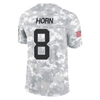 Kooe C.Panthers #8 Jaycee Horn Player Arctic Camo Salute to Service Limited Game Stitched Jerseys