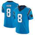 Kooe C.Panthers #8 Jaycee Horn Player Blue Vapor F.U.S.E. Limited Home Game Stitched Jerseys