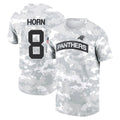 Kooe C.Panthers #8 Jaycee Horn Player Salute to Service Hoodies & T-Shirts Stitched Jerseys