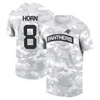 Kooe C.Panthers #8 Jaycee Horn Player Salute to Service Hoodies & T-Shirts Stitched Jerseys