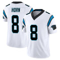 Kooe C.Panthers #8 Jaycee Horn Player White Vapor F.U.S.E. Limited Home Game Stitched Jerseys