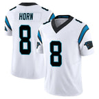 Kooe C.Panthers #8 Jaycee Horn Player White Vapor F.U.S.E. Limited Home Game Stitched Jerseys