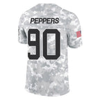 Kooe C.Panthers #90 Julius Peppers Player Arctic Camo Salute to Service Limited Game Stitched Jerseys