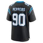 Kooe C.Panthers #90 Julius Peppers Player Black Home Game Stitched Jerseys