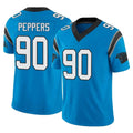 Kooe C.Panthers #90 Julius Peppers Player Blue Vapor F.U.S.E. Limited Home Game Stitched Jerseys