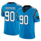 Kooe C.Panthers #90 Julius Peppers Player Blue Vapor F.U.S.E. Limited Home Game Stitched Jerseys