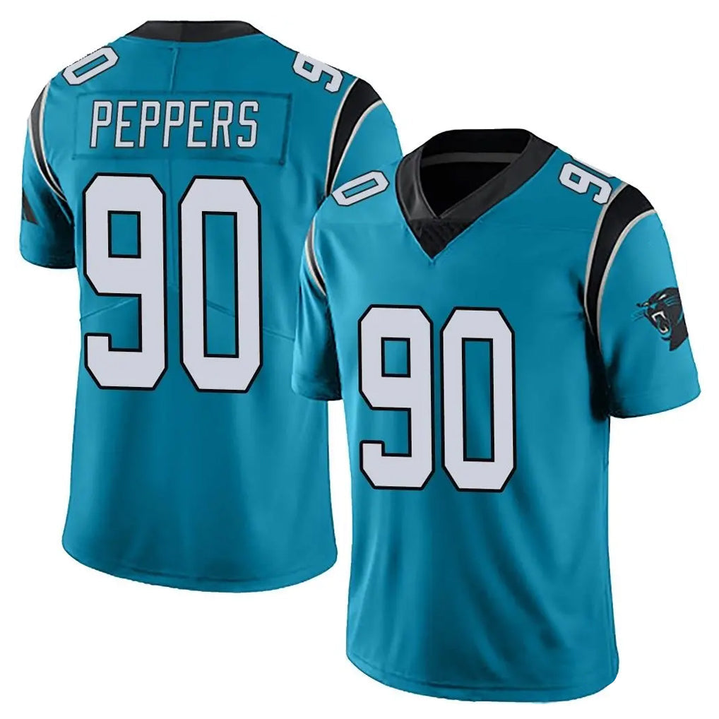 Kooe C.Panthers #90 Julius Peppers Player Blue Vapor Untouchable Limited Game Stitched Jerseys