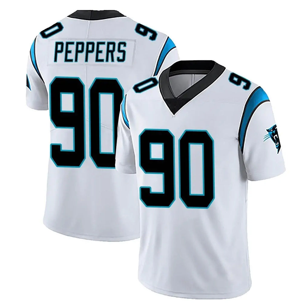 Kooe C.Panthers #90 Julius Peppers Player White Vapor Untouchable Limited Game Stitched Jerseys
