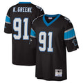 Kooe C.Panthers #91 Kevin Greene Player Black Mitchell & Ness Legacy Replica Stitched Jerseys