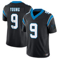 Kooe C.Panthers #9 Bryce Young Black Vapor F.U.S.E. Limited Home Game Stitched Jerseys