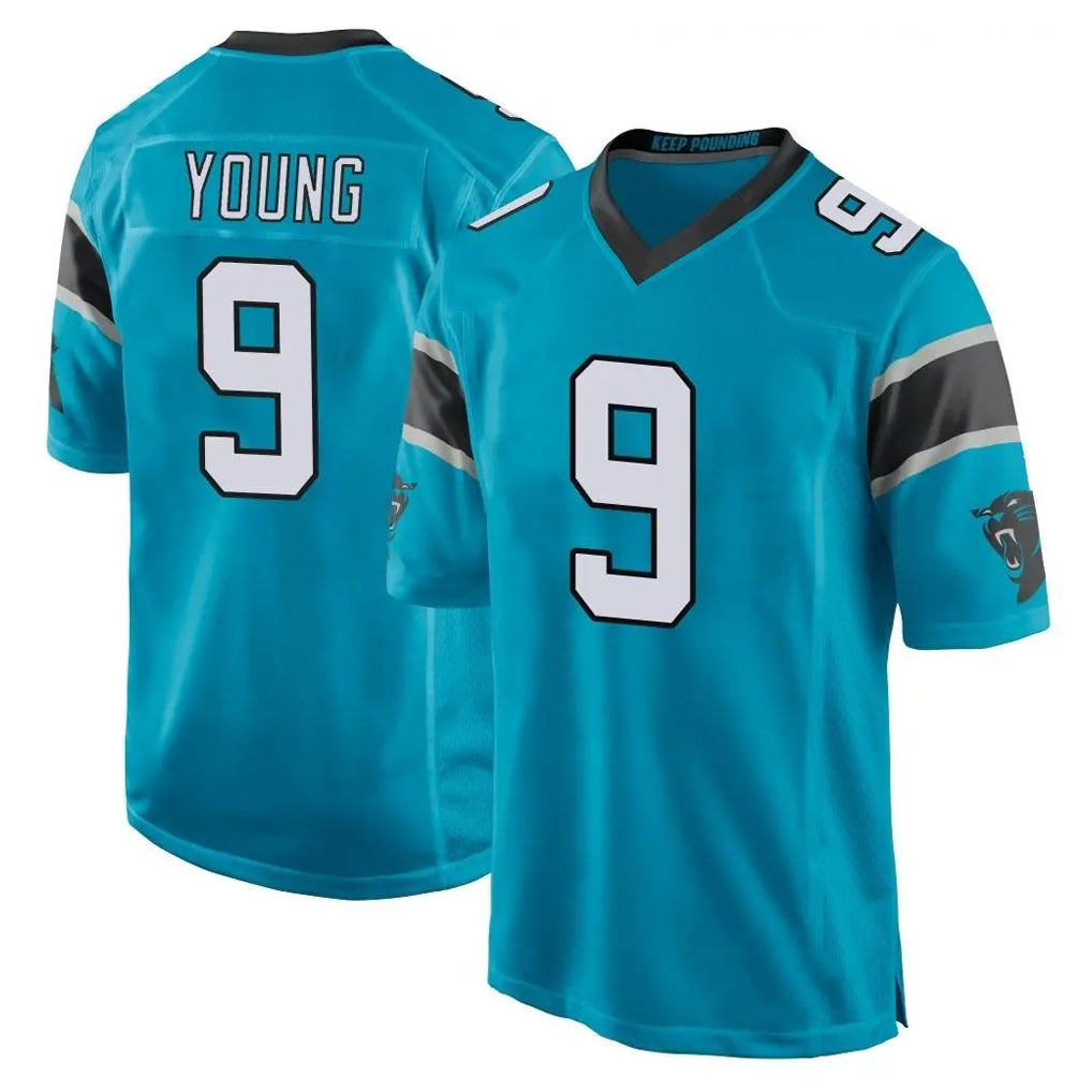 Kooe C.Panthers #9 Bryce Young Player Blue Game Stitched Jerseys