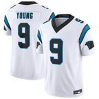 Kooe C.Panthers #9 Bryce Young White Vapor F.U.S.E. Limited Home Game Stitched Jerseys