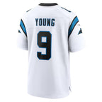 Kooe C.Panthers #9 Bryce Young Player White Home Game  Stitched Jerseys