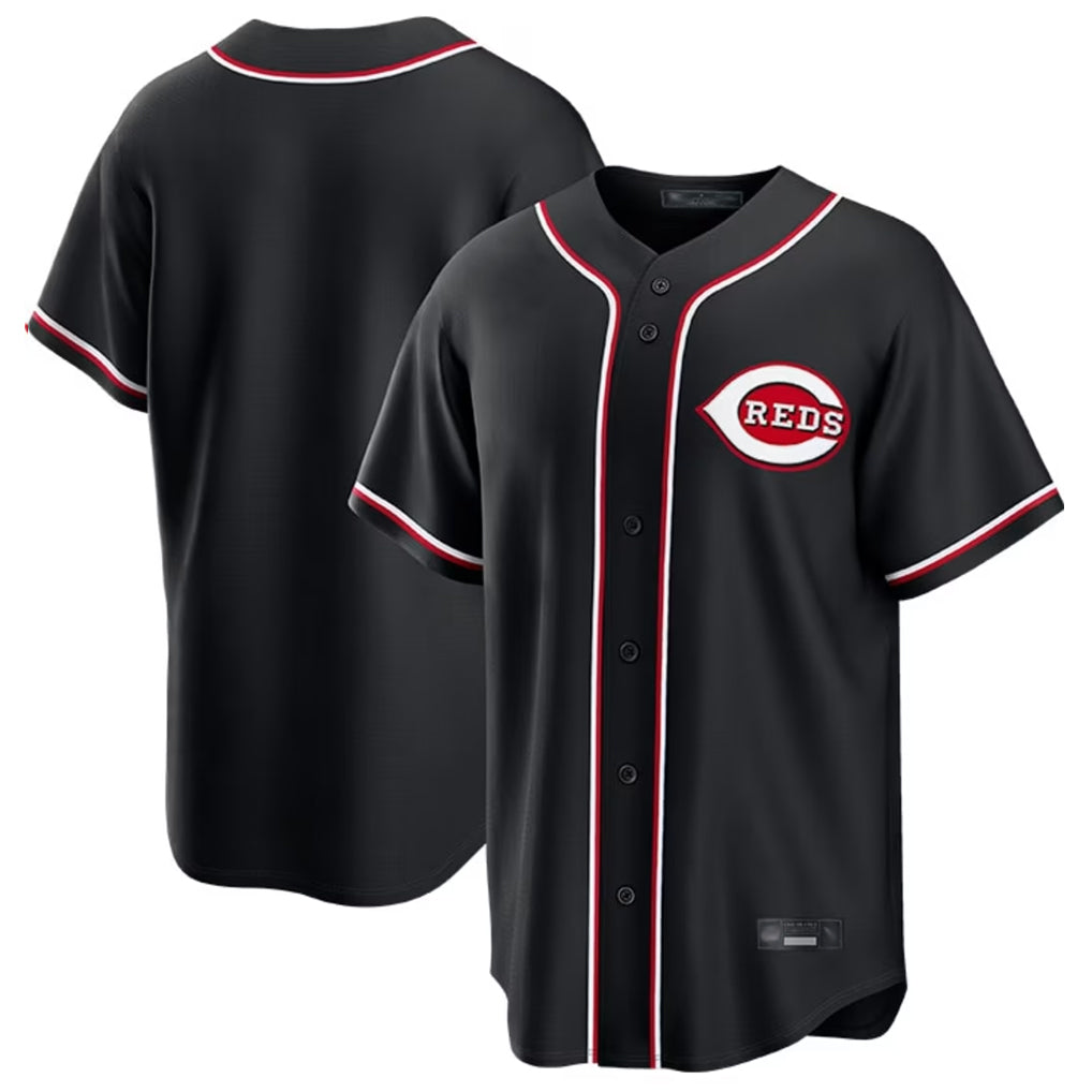 Kooe C.Reds Black Fashion Out Home Game Blank Player Stitched Jerseys