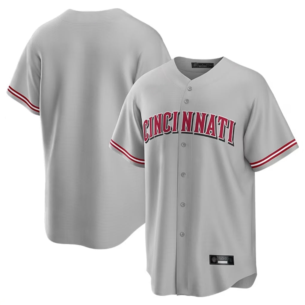 Kooe C.Reds Gray Home Game Blank Player Stitched Jerseys