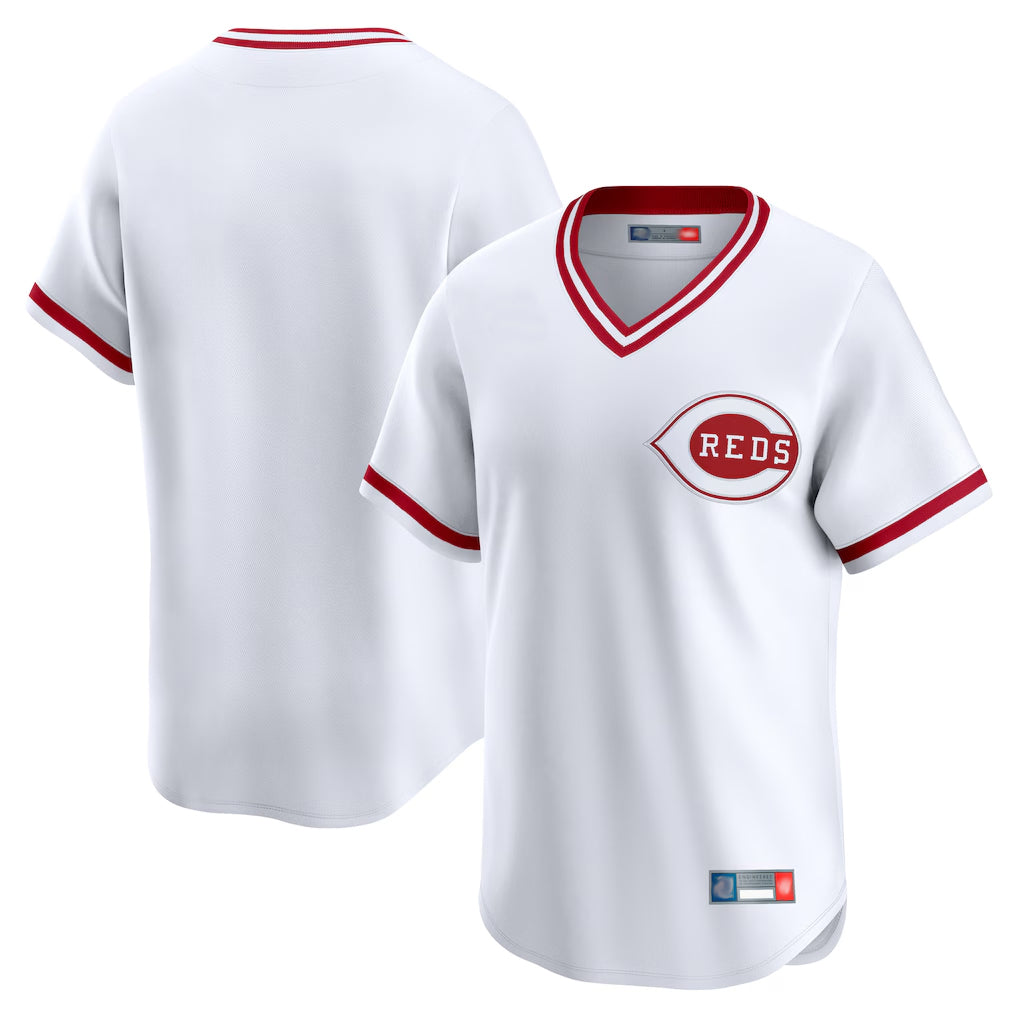 Kooe C.Reds White Cooperstown Collection Limited T-shirt Home Blank Player Stitched Jerseys