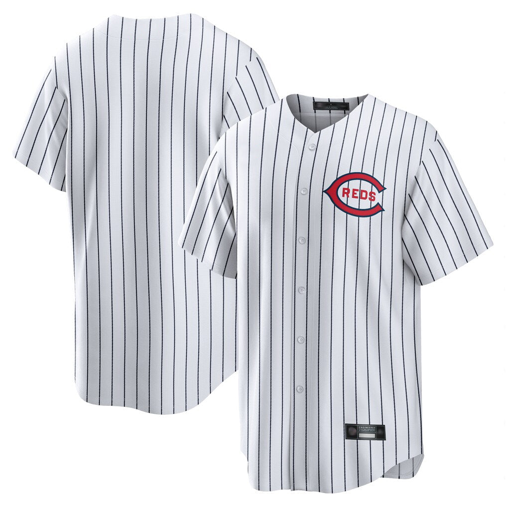 Kooe C.Reds White Stripe Field of Dreams Game Home Blank Player Stitched Jerseys