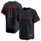 Kooe C.Reds #11 Barry Larkin Player Black City Connect Home Limited Stitched Jerseys