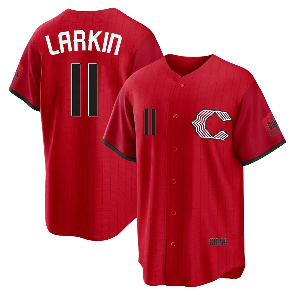 Kooe C.Reds #11 Barry Larkin Player Red 2026 City Connect Home Game Stitched Jerseys