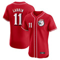 Kooe C.Reds #11 Barry Larkin Player Red Limited Elite Home Game Stitched Jerseys
