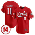 Kooe C.Reds #11 Barry Larkin Player Red Vapor Premier Limited Home Stitched Jerseys