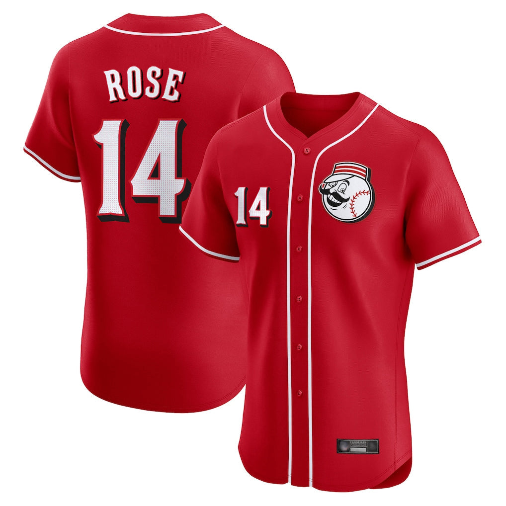 Kooe C.Reds #14 Pete Rose Player Red Limited Elite Home Game Stitched Jerseys