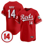 Kooe C.Reds #14 Pete Rose Player Red Vapor Premier Limited Home Stitched Jerseys
