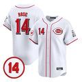 Kooe C.Reds #14 Pete Rose Player White Vapor Premier Limited Home Stitched Jerseys