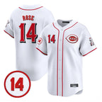 Kooe C.Reds #14 Pete Rose Player White Vapor Premier Limited Home Stitched Jerseys