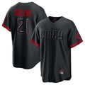 Kooe C.Reds #21 Hunter Greene Player Black City Connect Home Game Stitched Jerseys