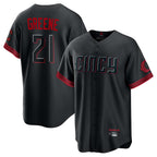Kooe C.Reds #21 Hunter Greene Player Black City Connect Home Game Stitched Jerseys