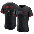 Kooe C.Reds #21 Hunter Greene Player Black City Connect Limited Elite Home Stitched Jerseys