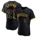 Kooe C.Reds #21 Hunter Greene Player Black Snake Skin City Limited Elite Home Stitched Jerseys