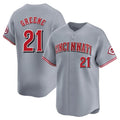 Kooe C.Reds #21 Hunter Greene Player Gray Home Limited Stitched Jerseys