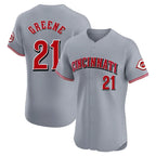Kooe C.Reds #21 Hunter Greene Player Gray Limited Elite Home Stitched Jerseys