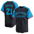Kooe C.Reds #21 Hunter Greene Player Navy Limited National League All-Star Game Stitched Jerseys