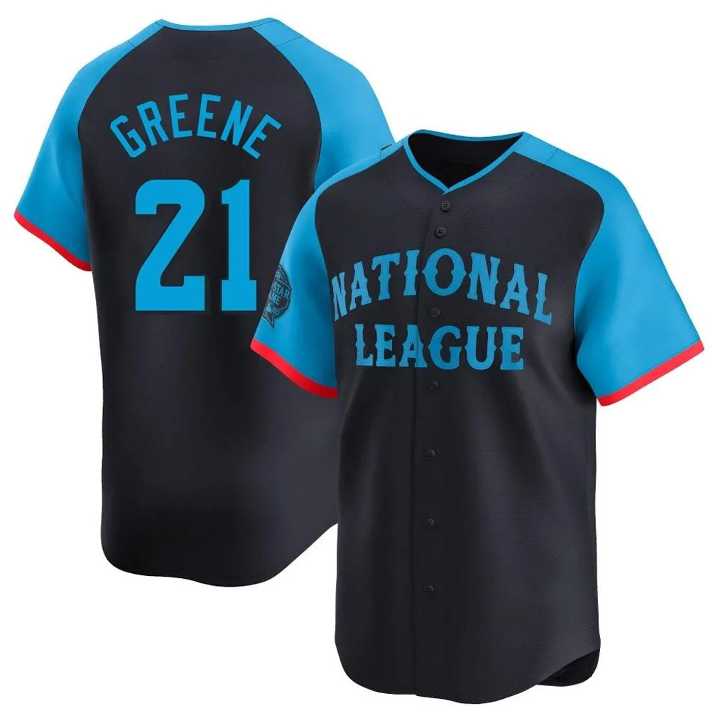 Kooe C.Reds #21 Hunter Greene Player Navy Limited National League All-Star Game Stitched Jerseys