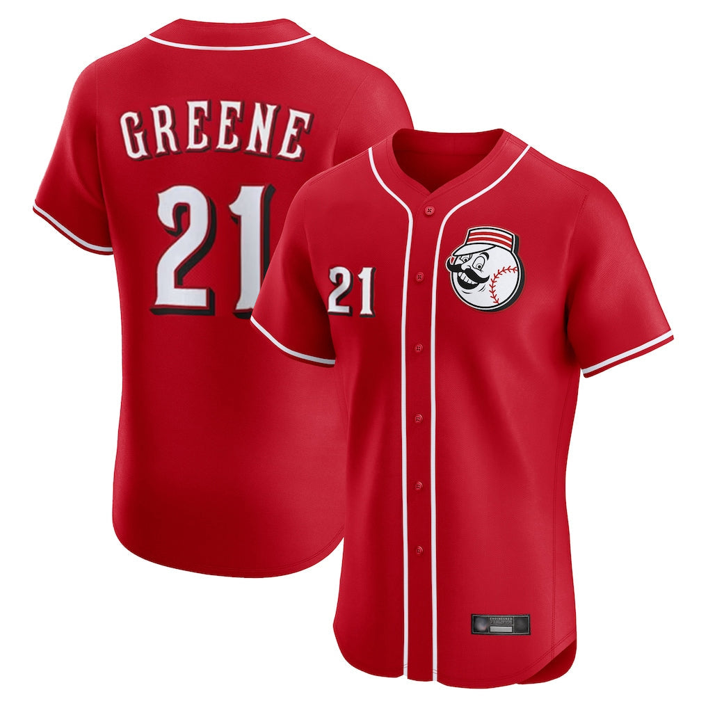 Kooe C.Reds #21 Hunter Greene Player Red Limited Elite Home Game Stitched Jerseys
