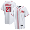 Kooe C.Reds #21 Hunter Greene Player White Game Home Stitched Jerseys