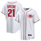 Kooe C.Reds #21 Hunter Greene Player White Game Home Stitched Jerseys